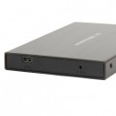 Case Disco Duro aluminio Negro 2.5 SATA