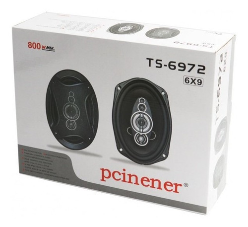 Parlantes Auto Pcinener Ts-6972 800w De Poder Auto Parlante Color Negro