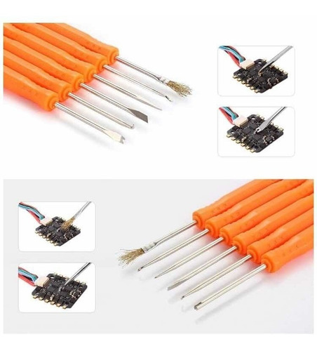 Kit Eléctrico Cautín 220v 60w Regulable Bisutime Bs-908 Color Azul