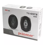 Parlantes Auto 6x9 Pcinener Ts-6972 800w De Poder Color Negro