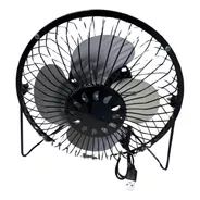 Mini Ventilador Usb Metálico Pc 4 Pulgadas Azul